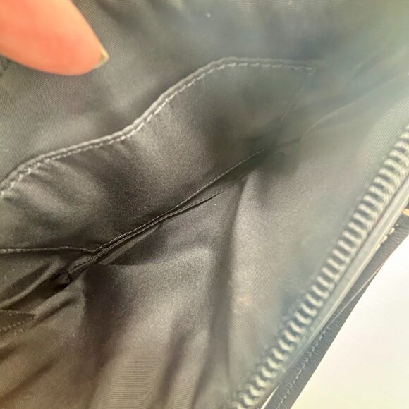 Coach Signature C Small Wristlet Black Jacquard Leather Y2K - Picture 7 of 7